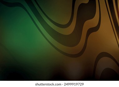 Dark Green, Yellow vector abstract blurred background. Glitter abstract illustration with gradient design. Background for a cell phone.