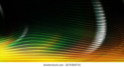 Verde escuro, vetor amarelo abstrato fundo brilhante. Ilustração abstrata geométrica moderna com gradiente. O melhor design turvo para a sua empresa.