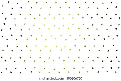 Color verde oscuro, fondo colorido abstracto del vector amarillo, que consiste en triángulos. Patrón con triángulos de colores sobre fondo blanco.