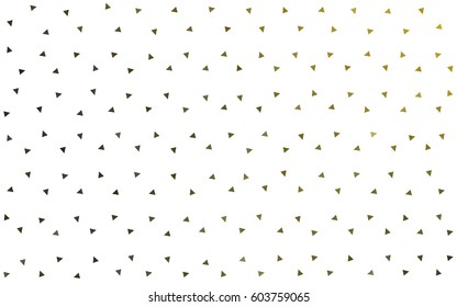 Dark Green, Yellow vector abstract colorful background, which consist of triangles. Pattern with colored triangles on white background.
