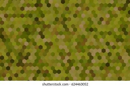 Dark green, yellow vector abstract colorful background, which consist of triangles. Pattern with colored triangles on white background.