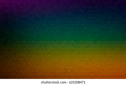 Dark green, yellow vector abstract colorful background, which consist of triangles. Pattern with colored triangles on white background.