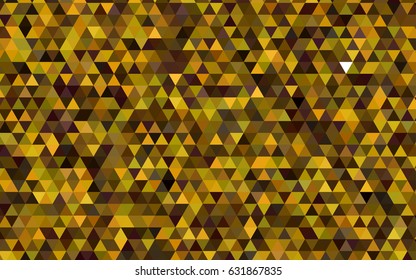 Dark Green, Yellow vector abstract mosaic pattern. A completely new color illustration in a vague style. Brand-new style for your business design.