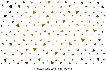 Dark Green, Yellow vector abstract colorful background, which consist of triangles. Pattern with colored triangles on white background.