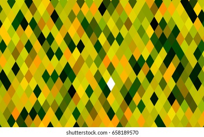 Dark Green, Yellow vector abstract polygonal pattern. Creative illustration in halftone style with gradient. Triangular pattern for your business design.