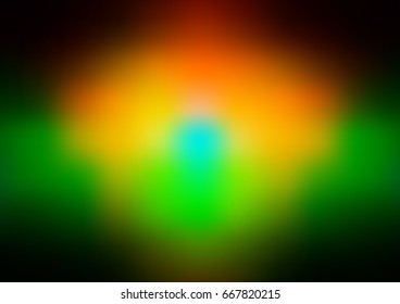 Dark Green, Yellow vector abstract bright background. Colorful illustration in abstract style with gradient. A completely new design for your business.