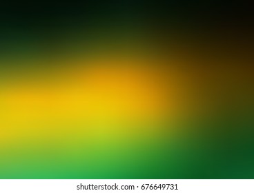 Dark Green, Yellow vector abstract blurred pattern. A completely new color illustration in a vague style. The best blurred design for your business.