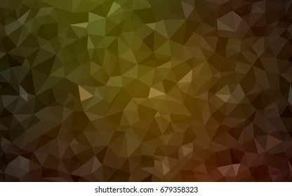 Dark Green, Yellow vector abstract textured polygonal background. Blurry triangle design. Pattern can be used for background.