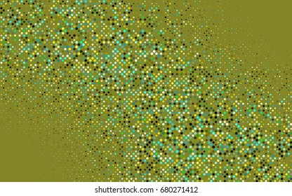 Dark Green, Yellow vector abstract pattern with circles. Geometry template for your business design. Background with colored spheres.