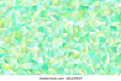 Dark Green, Yellow vector abstract polygonal pattern. A completely new color illustration in a vague style. Brand-new style for your business design.