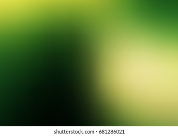 Dark Green, Yellow vector abstract perspective background.