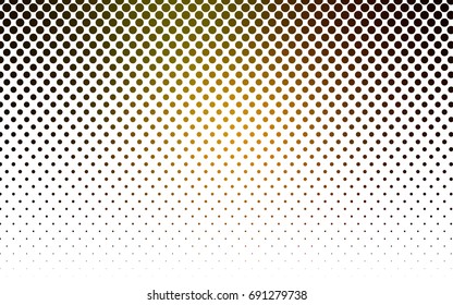 Dark Green, Yellow vector abstract pattern with circles. Geometry template for your business design. Background with colored spheres.