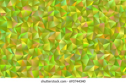 Dark Green, Yellow vector abstract mosaic template. A vague abstract illustration with gradient. A new texture for your design.
