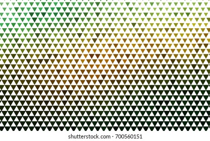 Dark Green, Yellow vector abstract colorful background, which consist of triangles. Pattern with colored triangles on white background.