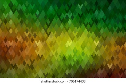 Dark Green, Yellow vector abstract textured polygonal background. Blurry rectangular design. The pattern with repeating rectangles can be used for background.