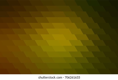 Dark Green, Yellow vector abstract textured polygonal background. Blurry rectangular design. The pattern with repeating rectangles can be used for background.