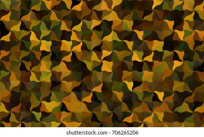 Dark Green, Yellow vector abstract blurred template. Modern geometrical abstract illustration with gradient bandy lines. The elegant pattern can be used as part of a brand book.