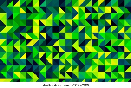Dark Green, Yellow vector abstract polygonal background. A vague abstract illustration with gradient. The elegant pattern can be used as part of a brand book.