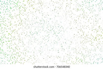 Dark Green, Yellow vector abstract pattern with circles. Geometry template for your business design. Background with colored spheres.