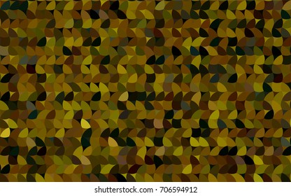 Dark Green, Yellow vector abstract pattern with circles. Geometry template for your business design. Background with colored spheres.