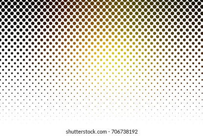 Dark Green, Yellow vector abstract pattern with circles. Geometry template for your business design. Background with colored spheres.