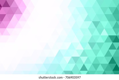 Dark Green, Yellow vector abstract polygonal template. An elegant bright illustration with gradient. A new texture for your design.