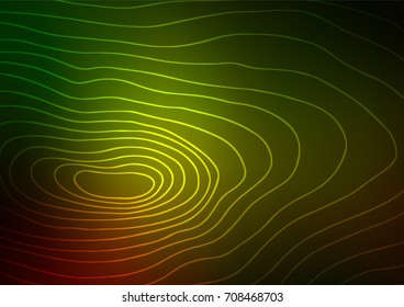 Dark Green, Yellow vector abstract doodle texture. Geometric doodle illustration in Origami style with gradient. The doodle design can be used for your web site.