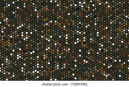 Dark Green, Yellow vector abstract pattern with circles. Geometry template for your business design. Background with colored spheres.