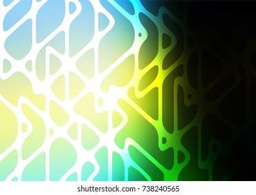 Dark Green, Yellow vector abstract doodle texture. Doodles on blurred abstract background with gradient. The pattern can be used for coloring books and pages for kids.