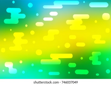 Dark Green, Yellow vector abstract doodle template. Blurred decorative design in Indian style with Zen tangles. Brand-new style for your business design.