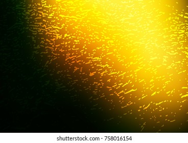 Dark Green, Yellow vector abstract doodle template. Geometric doodle illustration in Origami style with gradient. The completely new template can be used for your brand book.