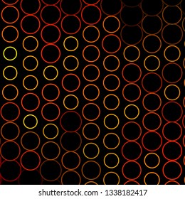 Dark Green, Yellow vector backdrop with circles. Glitter abstract illustration with colorful drops. Design for posters, banners.