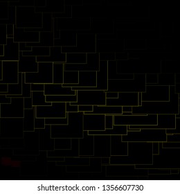 Dark Green, Yellow vector backdrop with rectangles. Modern design with rectangles in abstract style. Pattern for busines booklets, leaflets