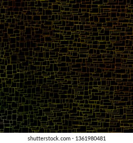 Dark Green, Yellow vector backdrop with rectangles. Illustration with a set of gradient rectangles. Template for cellphones.