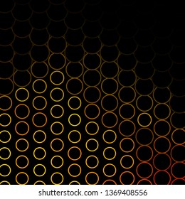 Dark Green, Yellow vector backdrop with circles. Abstract colorful disks on simple gradient background. Design for posters, banners.
