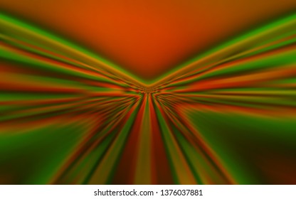 Dark Green, Yellow vector backdrop with wry lines. A circumflex abstract illustration with gradient. Brand new design for your ads, poster, banner.