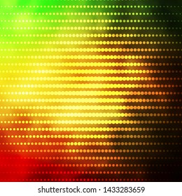 Dark Green, Yellow vector backdrop with circles. Abstract illustration with colorful spots in nature style. Pattern for wallpapers, curtains.