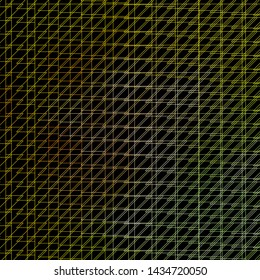 Dark Green, Yellow vector backdrop with lines. Repeated lines on abstract background with gradient. Best design for your posters, banners.