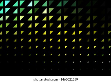 Dark Green, Yellow vector backdrop with dots. Beautiful colored illustration with blurred circles in nature style. Design for posters, banners.