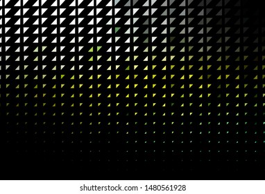 Dark Green, Yellow vector backdrop with dots. Modern abstract illustration with colorful water drops. Pattern for beautiful websites.