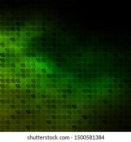 Dark Green, Yellow vector backdrop with rectangles. Illustration with a set of gradient rectangles. Pattern for commercials, ads.