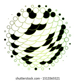 Dark Green, Yellow vector backdrop with circles. Modern abstract illustration with colorful circle shapes. New template for your brand book.