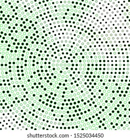 Dark Green, Yellow vector backdrop with circles. Illustration with set of shining colorful abstract spheres. Design for your commercials.