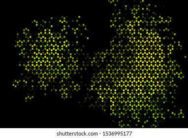 Dark Green, Yellow vector backdrop with lines, rectangles. Beautiful illustration with rectangles and squares. Smart design for your business advert.