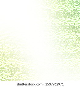 Dark Green, Yellow vector backdrop with circular arc. Colorful abstract illustration with gradient curves. Template for cellphones.