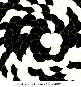 Dark Green, Yellow vector backdrop with dots. Illustration with set of shining colorful abstract spheres. Design for posters, banners.