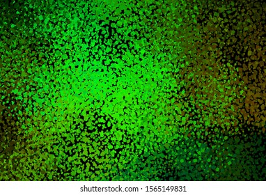 Dark Green, Yellow vector backdrop with memphis shapes. Colorful chaotic forms with gradient in modern style. Background for a cell phone.