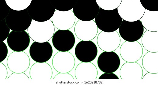 Dark Green, Yellow vector backdrop with dots. Abstract illustration with colorful spots in nature style. New template for a brand book.