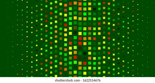 Dark Green, Yellow vector backdrop with rectangles. Abstract gradient illustration with colorful rectangles. Pattern for busines booklets, leaflets