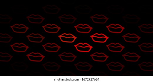 Dark Green, Yellow vector backdrop with woman's power symbols. Abstract illustration with a depiction of women's power. Background for International Women’s Day.